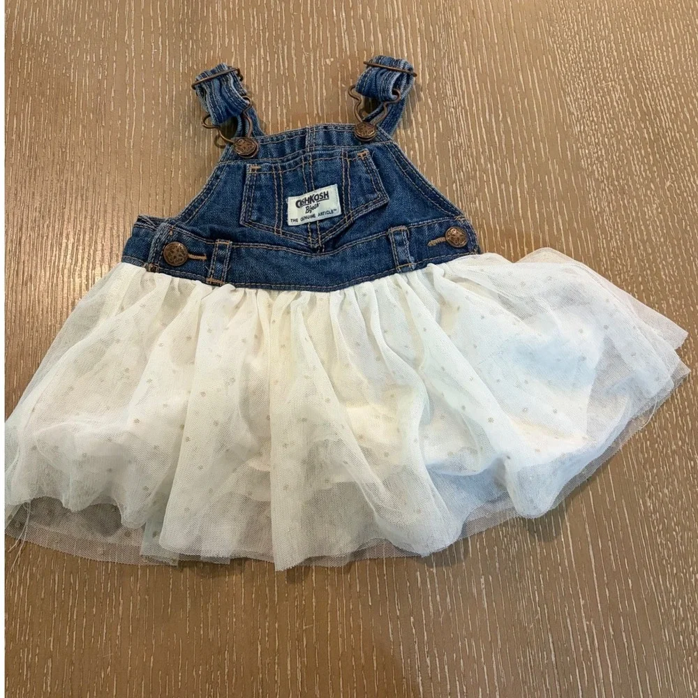 Baby Girl 3M Clothing Lot OshKosh Ralph Lauren Smocked Sleeper Gown Dress